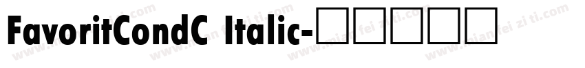 FavoritCondC Italic字体转换